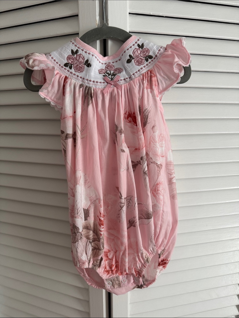 Lil Cactus Floral Romper Pink 12-18 m NWT